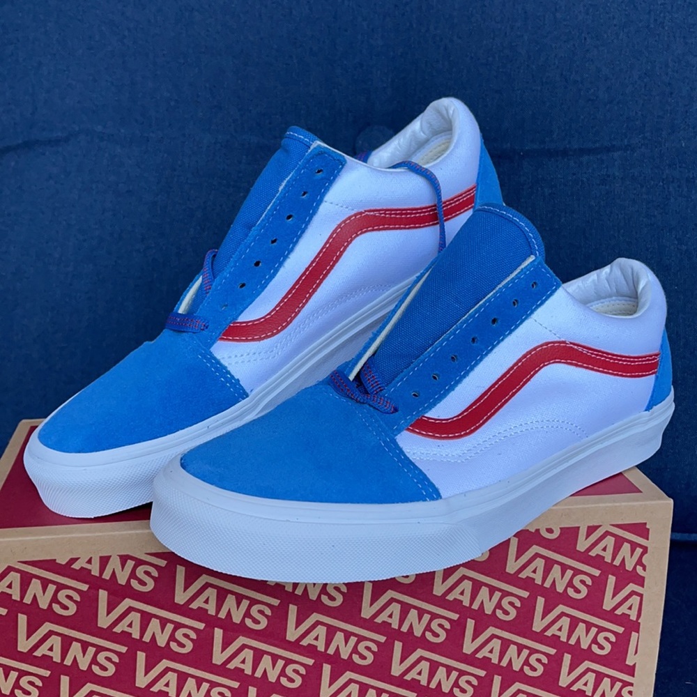 Vans Men’s Old Skool Sport Pop Vallartabl/Red Sneakers - Picture 6 of 16